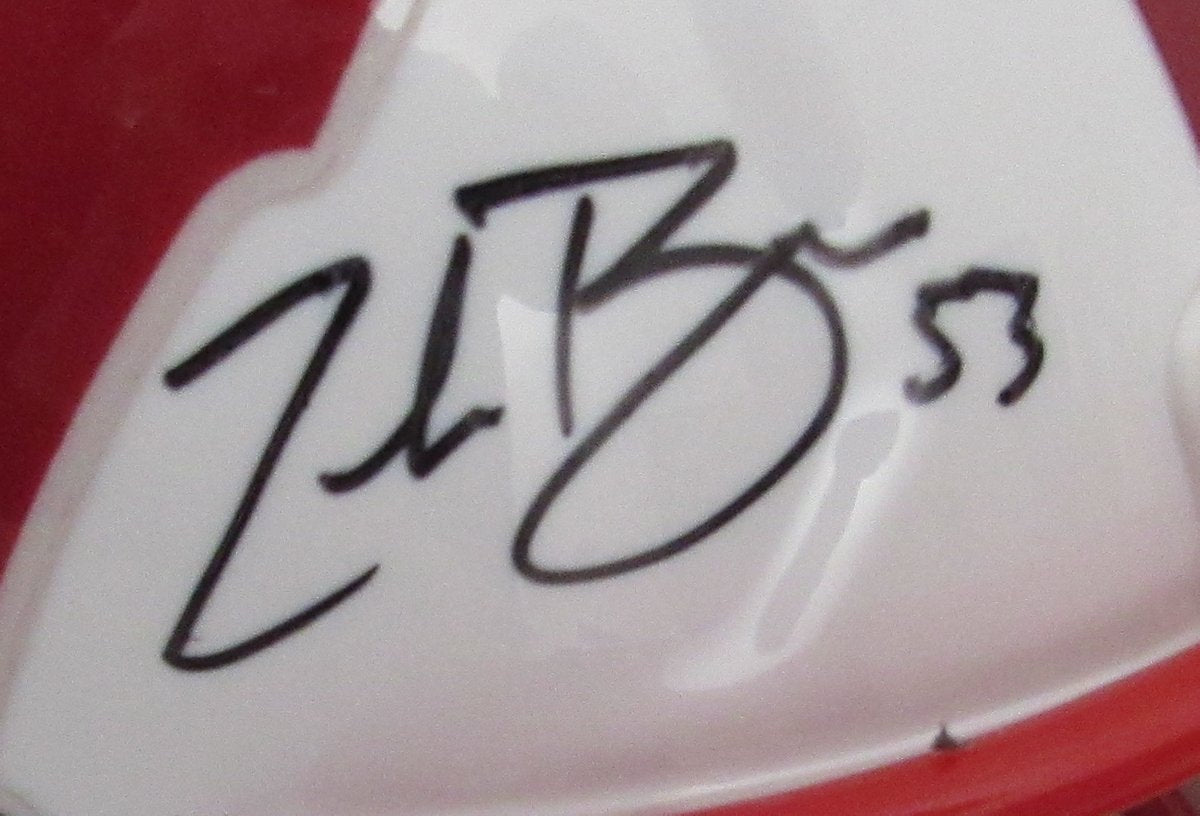 Zack Baun Signed/Autographed White Mini Football Helmet Wisconsin Beckett 198925
