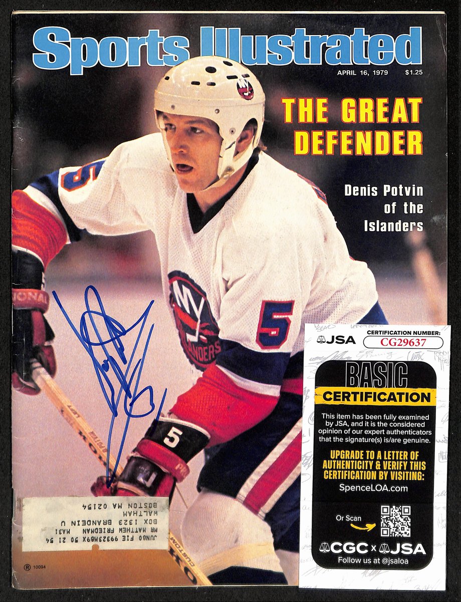 Denis Potvin HOF Signed 4/16/79 Sports Illustrated Magazine Islanders JSA 198415