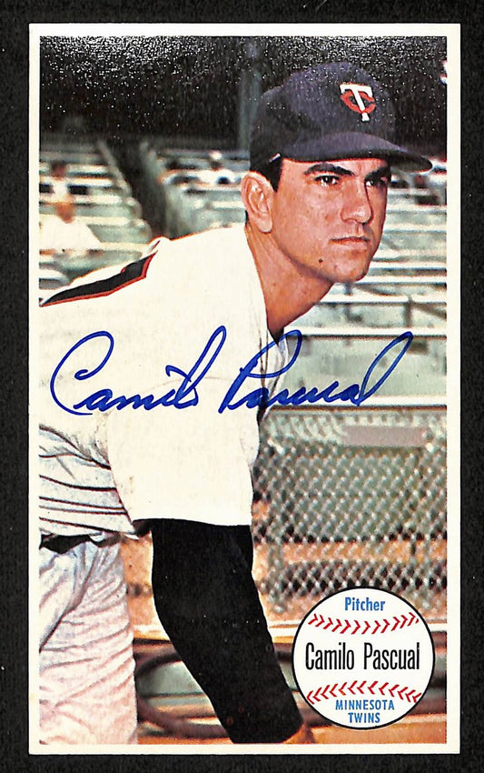 Camilo Pascual Signed/Auto 1964 TOPPS Giants Card #32 Minnesota Twins 199198
