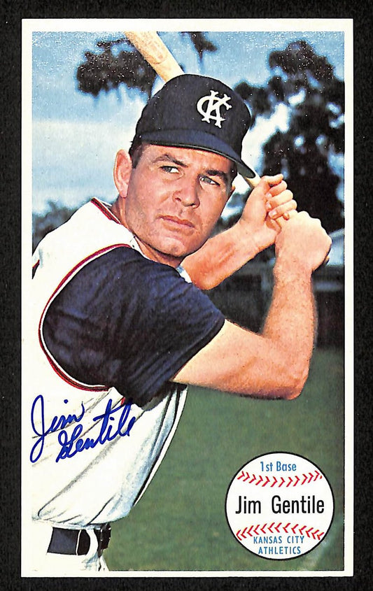 Jim Gentile Signed/Auto 1964 TOPPS Giants Card #15 Kansas City Athletics 199207