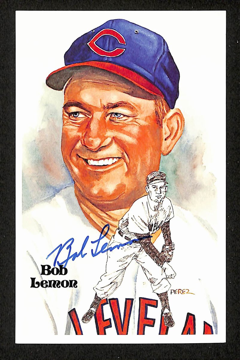 Bob Lemon HOF Signed/Autographed 1981 Perez-Steele Postcard #155 Indians 199178