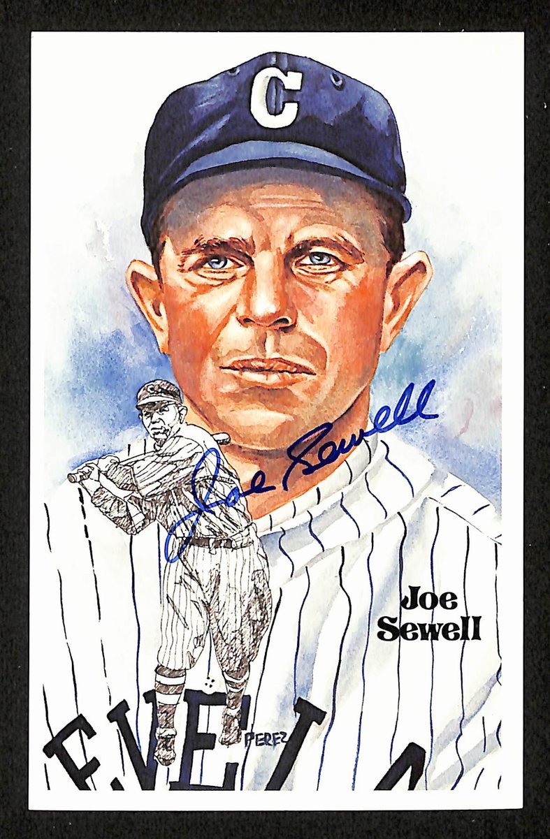 Joe Sewell HOF Signed/Autographed 1981 Perez-Steele Postcard #163 Indians 199179