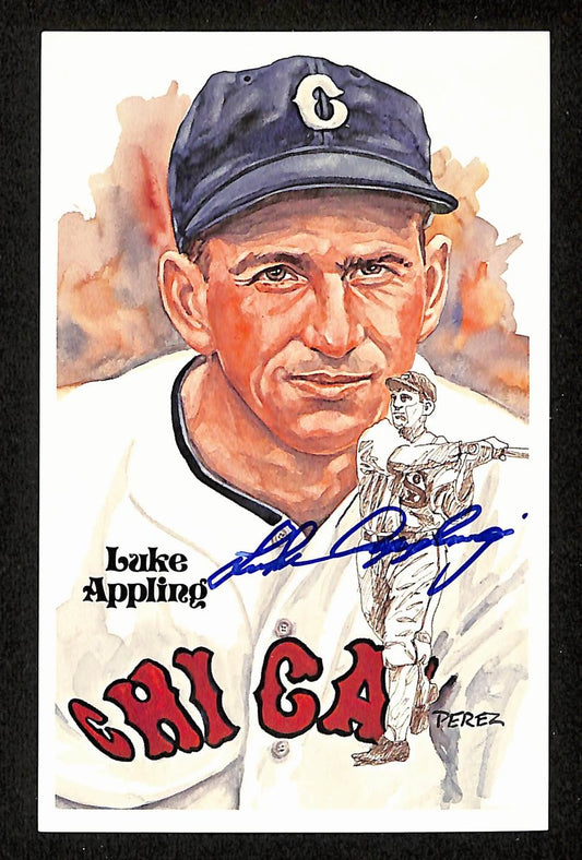 Luke Appling HOF Signed/Auto 1981 Perez-Steele Postcard #95 White Sox 199184