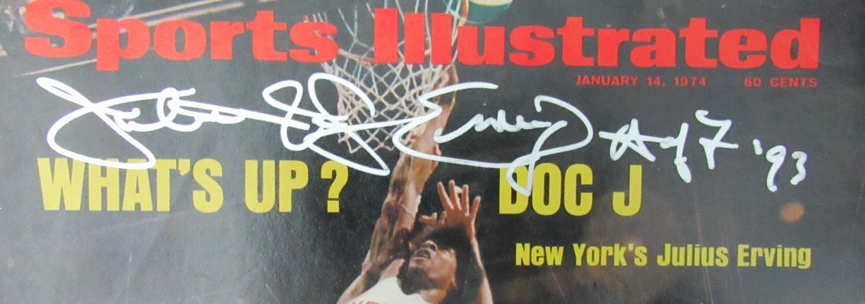Julius Erving HOF Signed 1/14/74 Sports Illustrated Magazine 76ers UDA 199490
