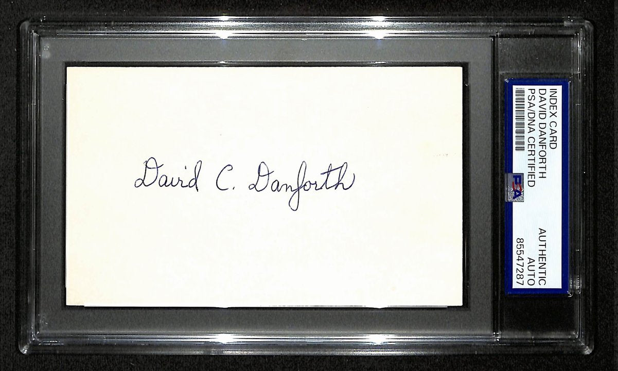 David Danforth Signed/Auto 3x5 Index Card 1919 Chicago Black Sox PSA/DNA 199293