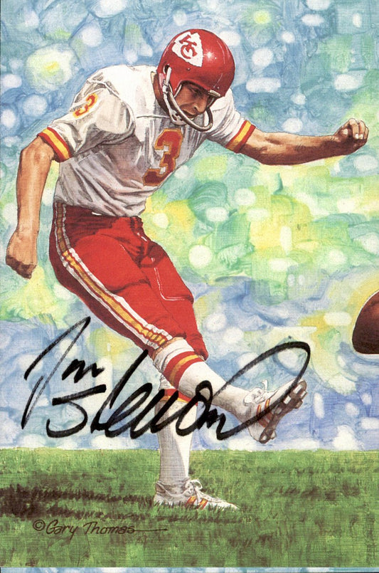 Jan Stenerud Chiefs HOF Autographed Goal Line Art GLAC Postcard JSA