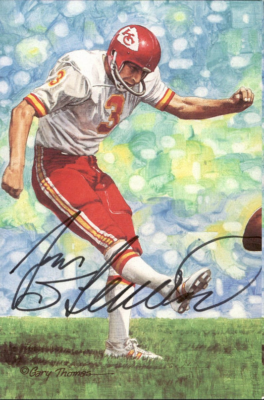 Jan Stenerud Chiefs HOF Autographed Goal Line Art GLAC Postcard JSA