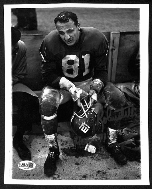 Andy Robustelli HOF Signed/Autographed 8x10 Photo New York Giants JSA 199339