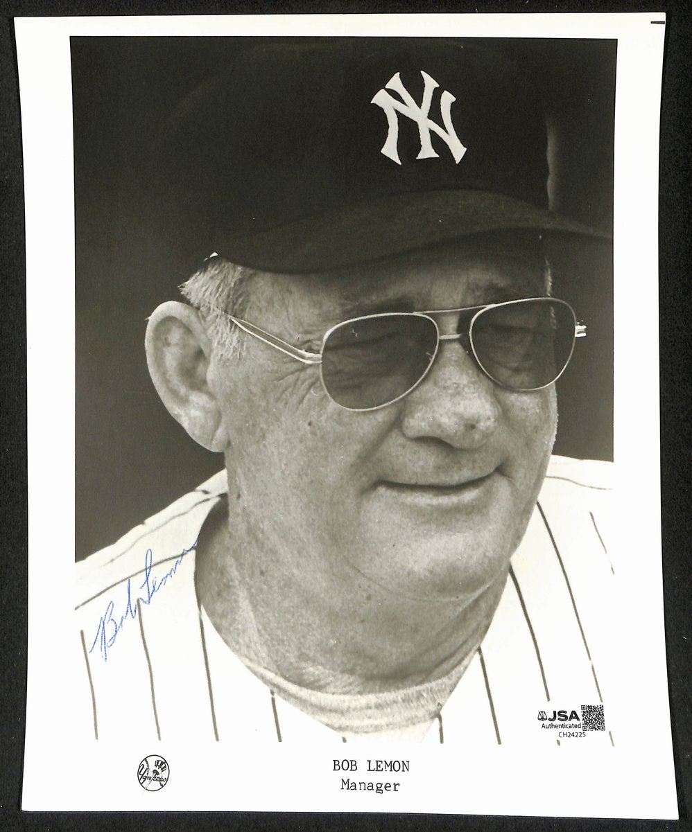Bob Lemon HOF Signed/Autographed 8x10 Photo New York Yankees JSA 199346