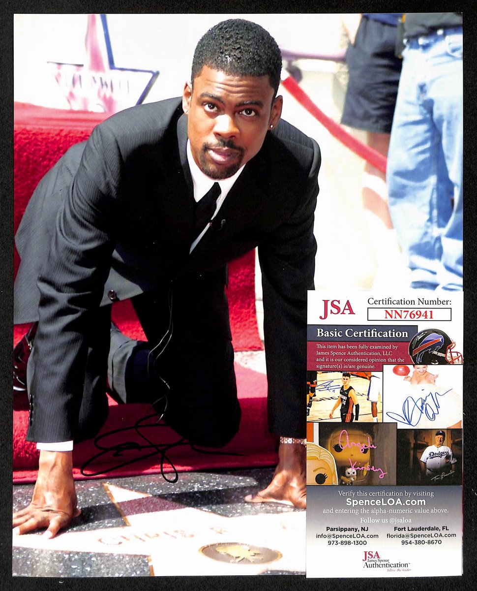 Chris Rock Comedian/Actor Signed/Autographed 8x10 Photo JSA 199374