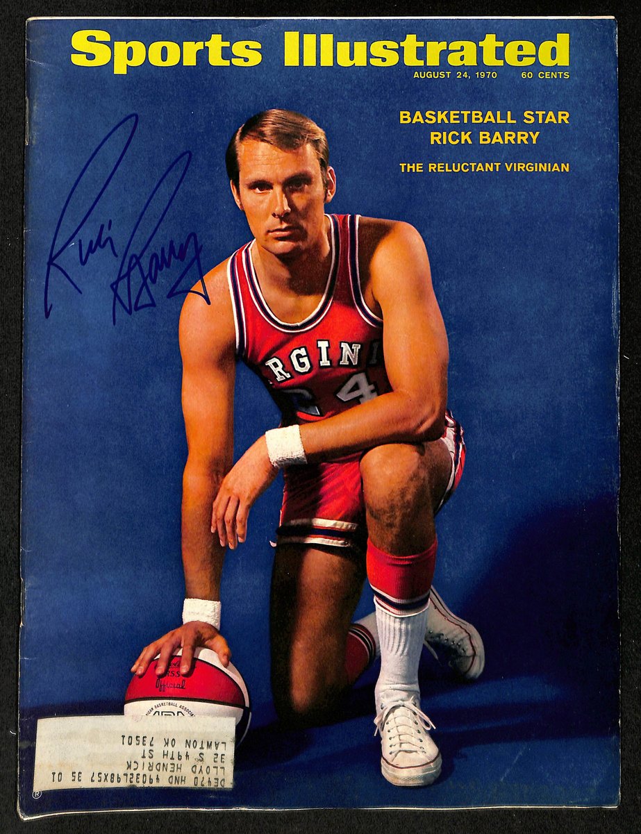 Rick Barry HOF Signed/Auto 8/24/1970 Sports Illustrated Magazine JSA 199398