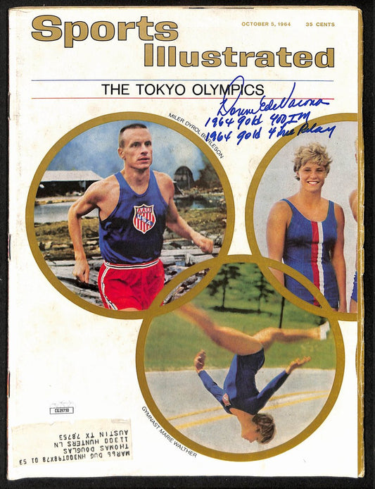 Donna DeVarona/Don Schollander Signed 10/5/1964 Sports Illustrated Magazine JSA