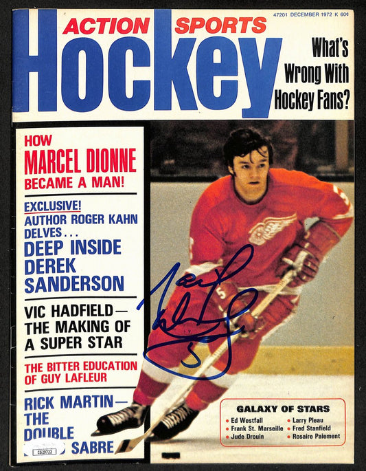 Marcel Dionne HOF Signed/Auto December 1972 HOCKEY Magazine JSA 198024