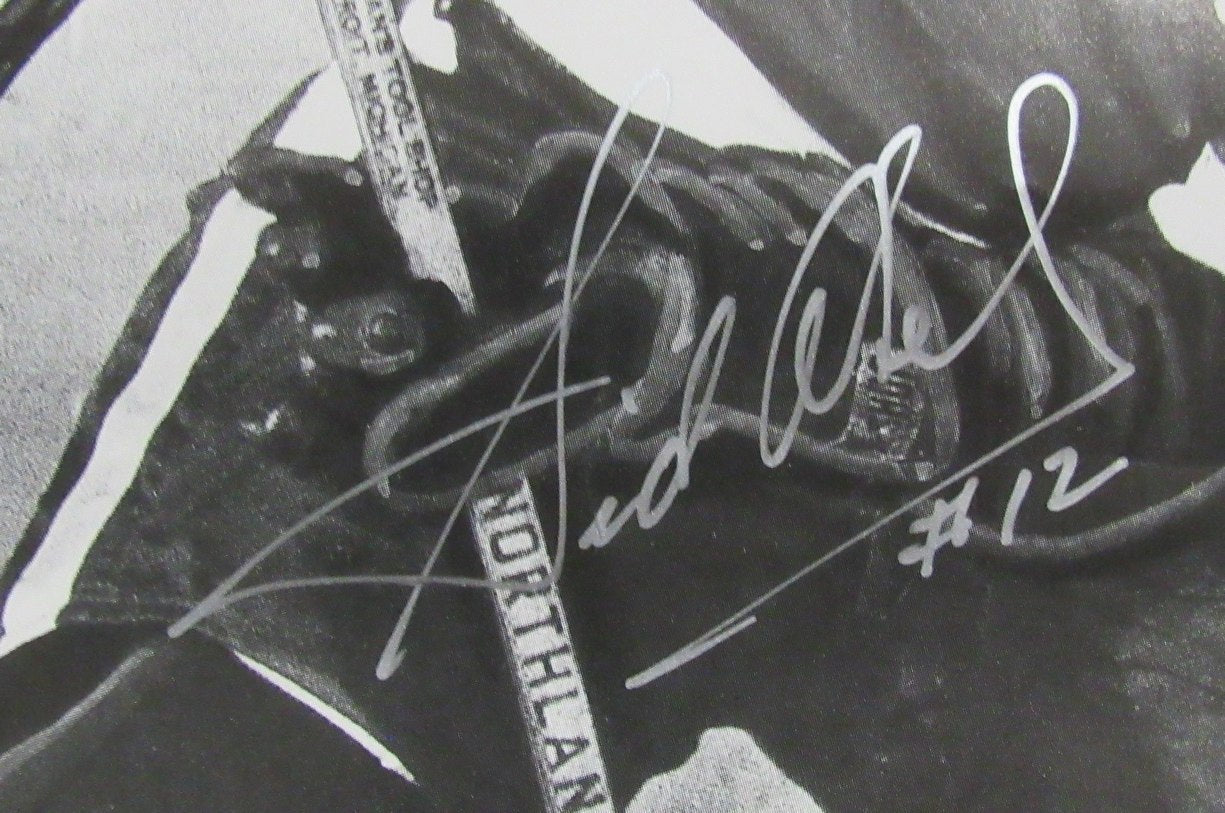 Sid Abel Signed/Autographed 14x22 Poster Detroit Red Wings JSA 199603
