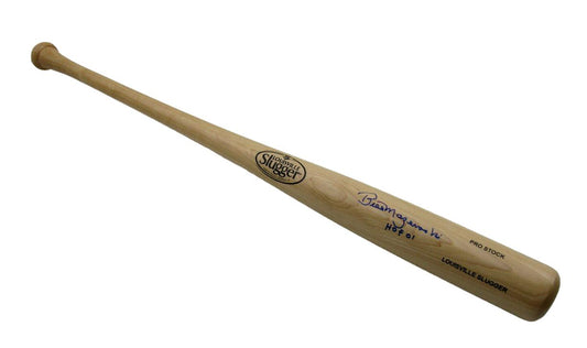 Bill Mazeroski HOF Signed/Inscr Blonde Louisville Slugger Bat Pirates JSA 199436