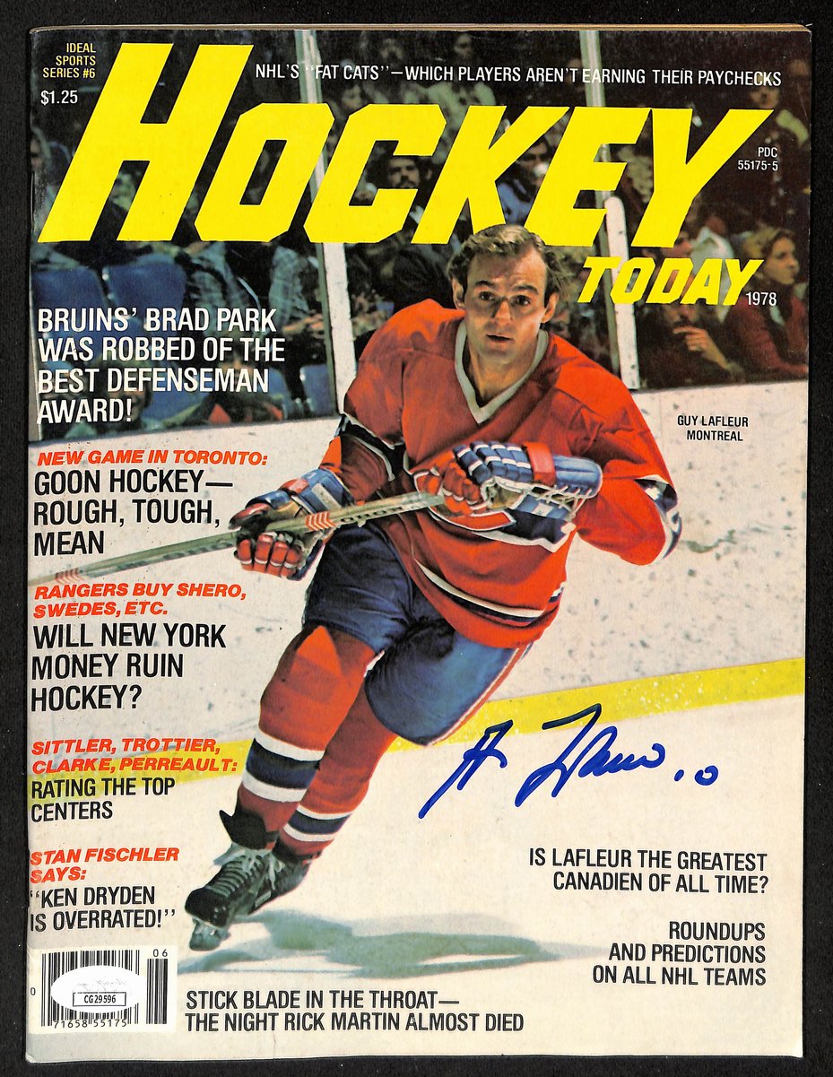 Guy Lafleur HOF Signed/Auto 1978 HOCKEY Today Magazine Canadiens JSA 198455