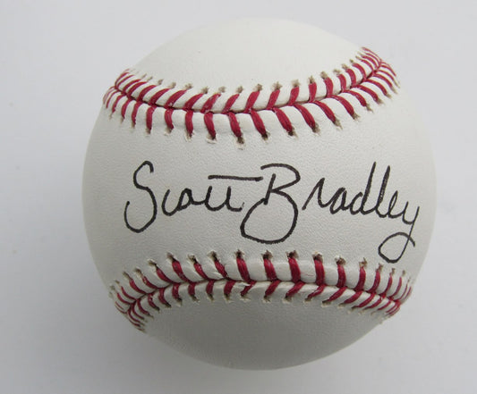 Scott Bradley Signed/Autographed OML Baseball Seattle Mariners 199588