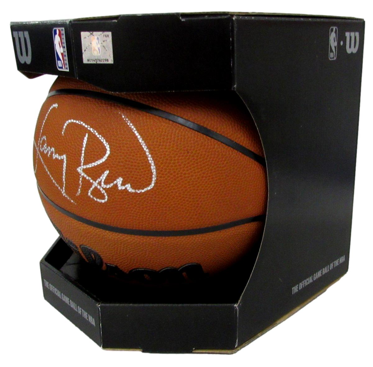 Larry Bird HOF Signed Wilson NBA Leather Game Basketball Celtics PSA/DNA 198610