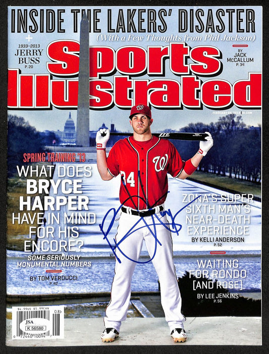 Bryce Harper Signed 2/25/2013 Sports Illustrated Magazine Newstand JSA 199690