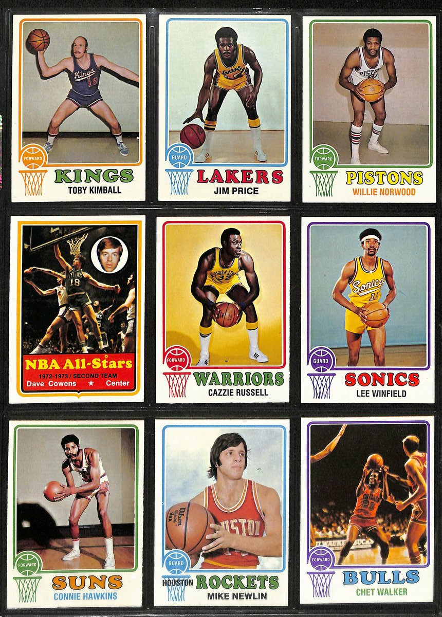 1973-74 TOPPS Basketball Complete Set (264) Chamberlain Abdul-Jabbar 199066