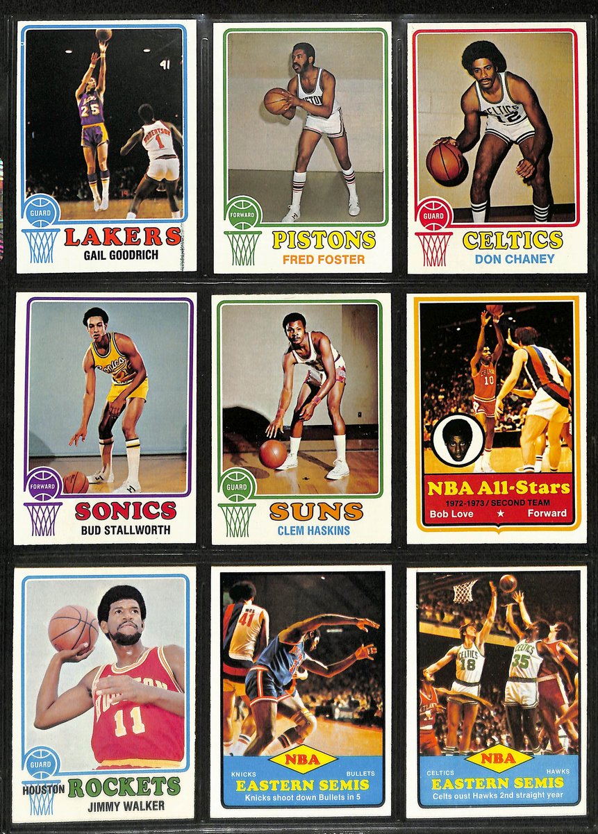 1973-74 TOPPS Basketball Complete Set (264) Chamberlain Abdul-Jabbar 199066