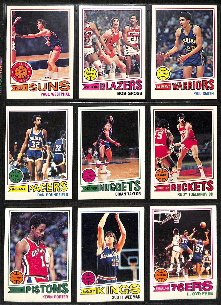 1977-78 TOPPS Basketball Complete Set (132) Parish RC Dantley RC Erving 199067