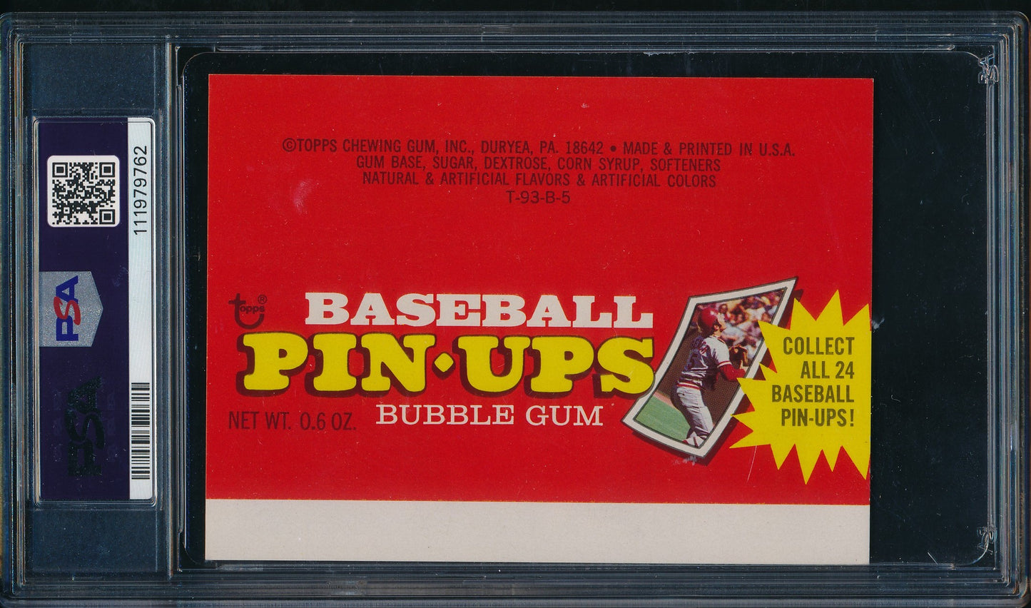 1973 TOPPS "Pin-Ups" Steve Carlton graded PSA 5 (EX) 199081