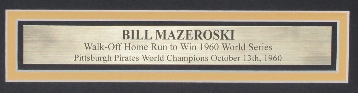 Bill Mazeroski Signed/Autographed 16x20 Photo Pirates Framed JSA 199077