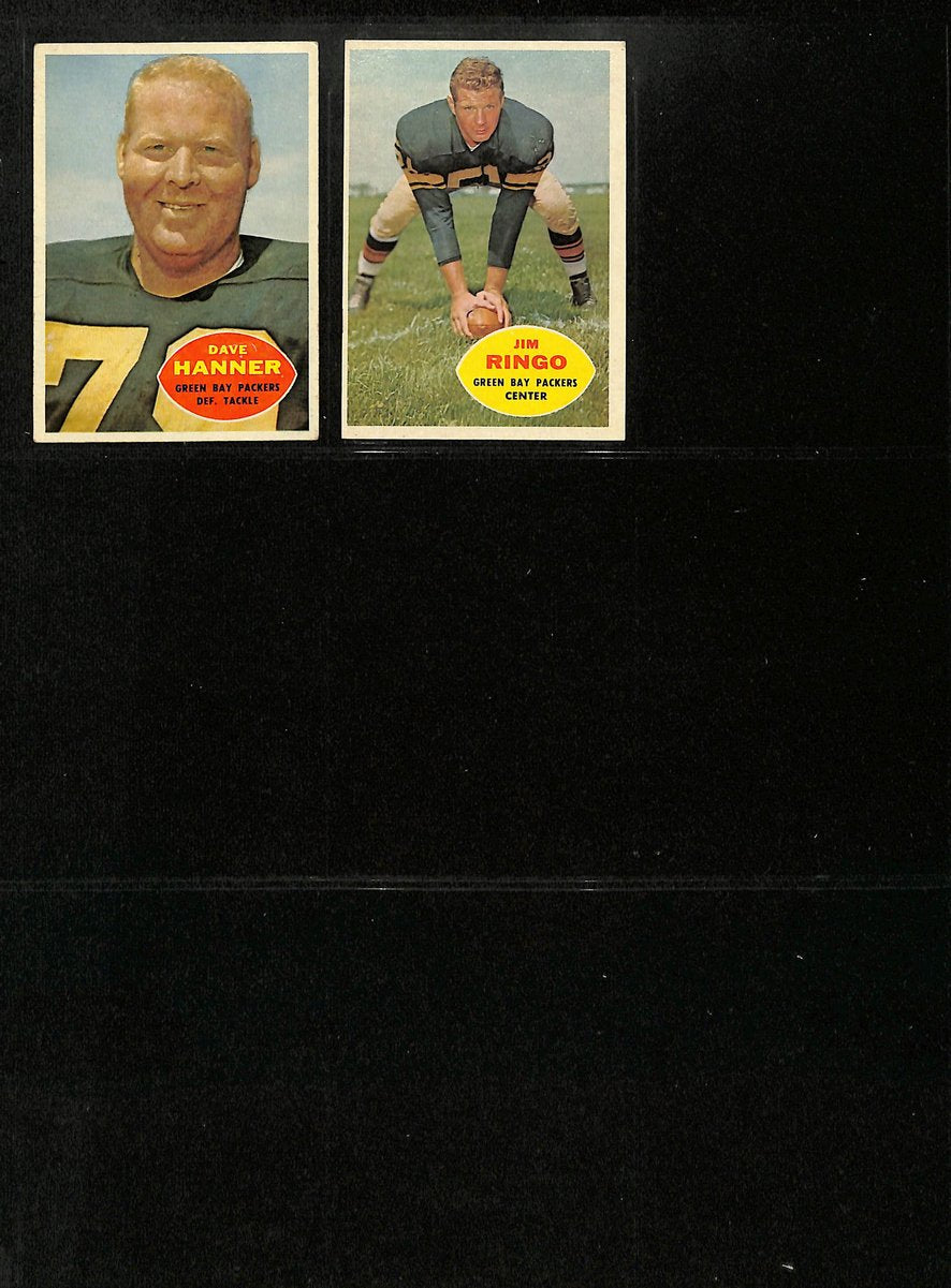 1960 TOPPS Football Cards Green Bay Packers Complete Team Set (10) 200311
