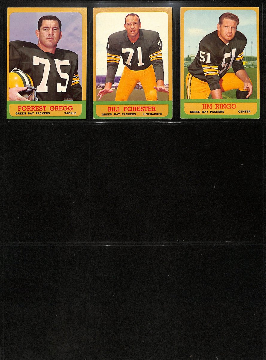 1963 TOPPS Football Cards Green Bay Packers Partial Team Set (11/12) 200315