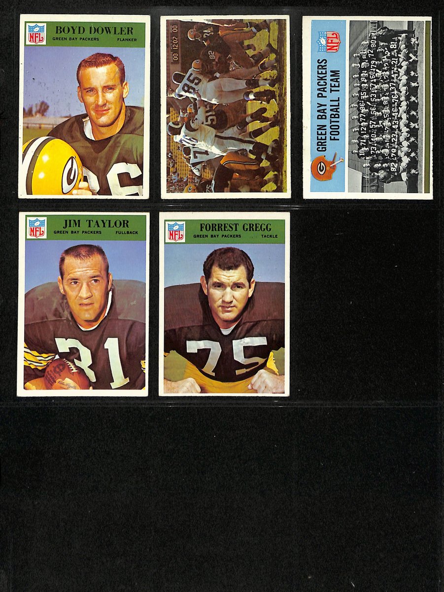 1966 Philadelphia Football Cards Green Bay Packers Complete Team Set (13) 200318