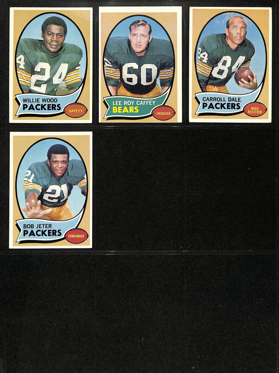 1970 TOPPS Football Cards Green Bay Packers Complete Team Set (12) 200321