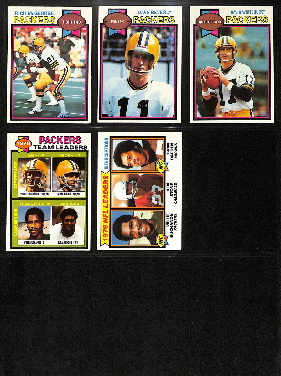 1979 TOPPS Football Cards Green Bay Packers Complete Team Set (13) 200330