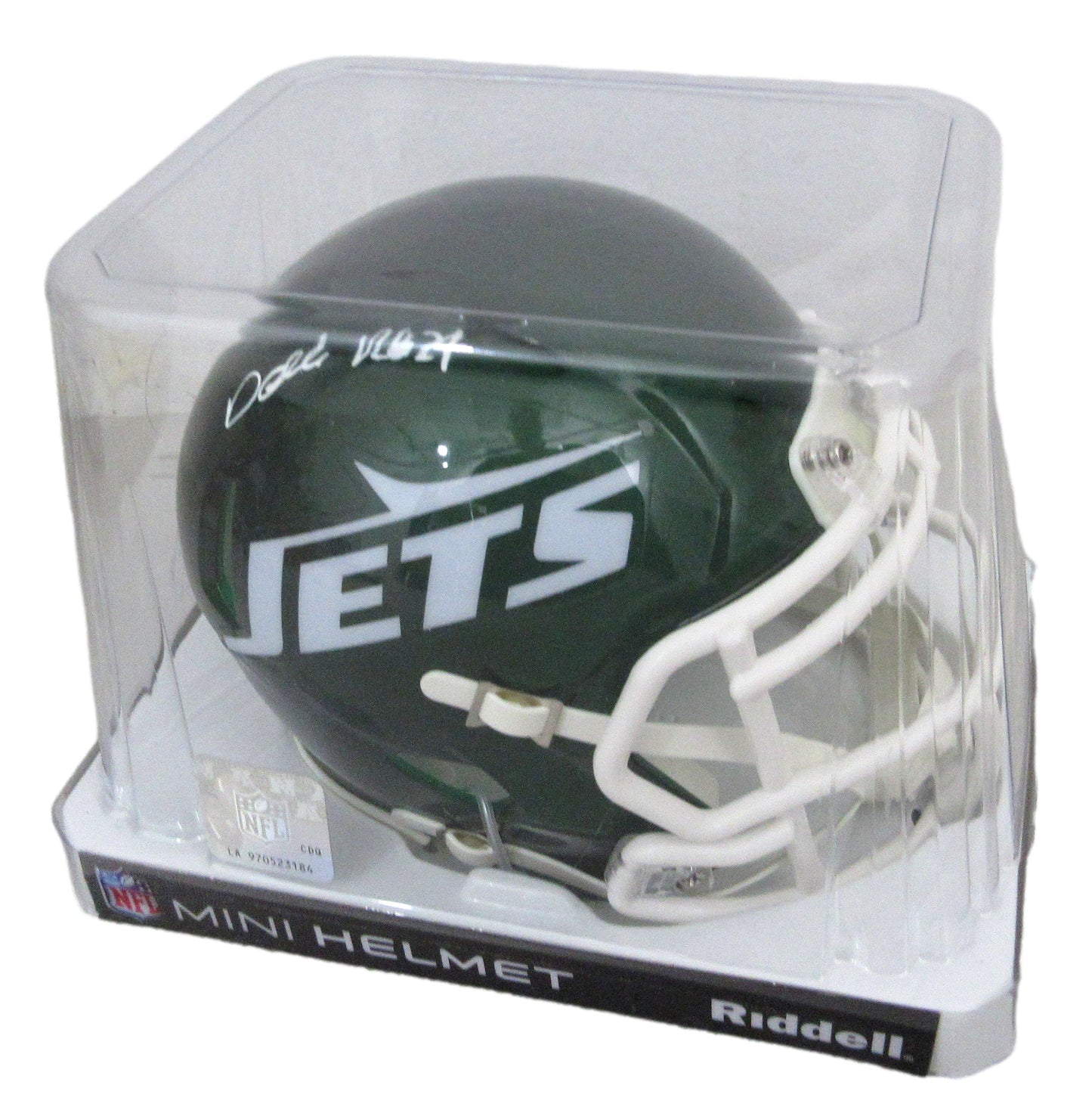 Darrelle Revis Signed/Autographed Green Mini Football Helmet Jets PROVA 200050
