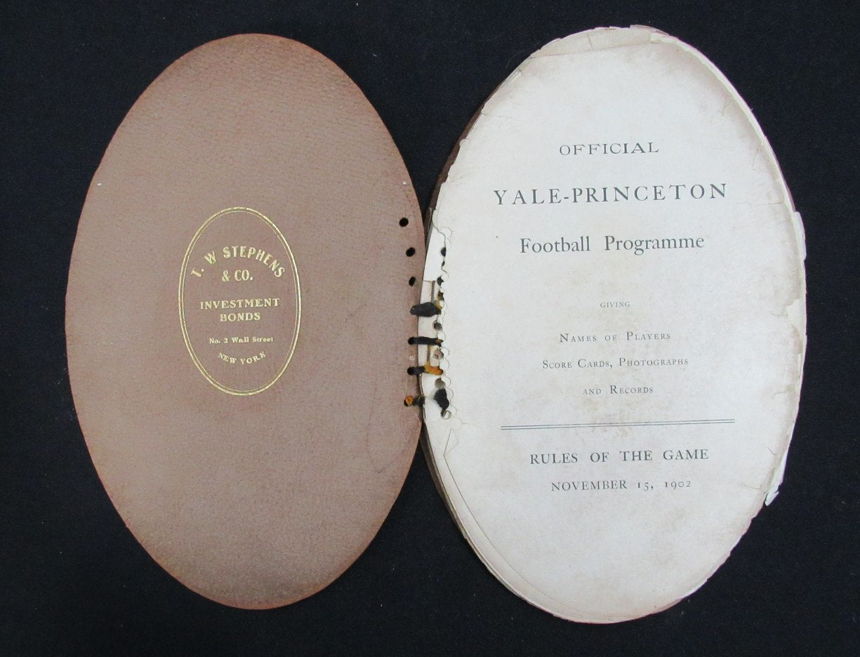 Yale vs. Princeton Vintage November 15, 1902 Football Game Program 200772