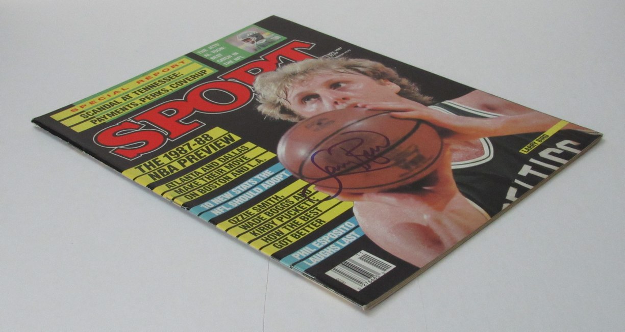 Larry Bird HOF Signed/Auto Nov 1987 SPORT Magazine Newstand PSA/DNA 199060
