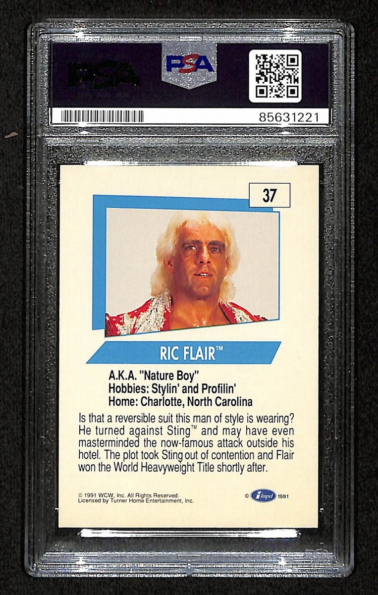 Ric Flair Signed/Inscribed 1991 Impel WCW Card #37 PSA/DNA 200399