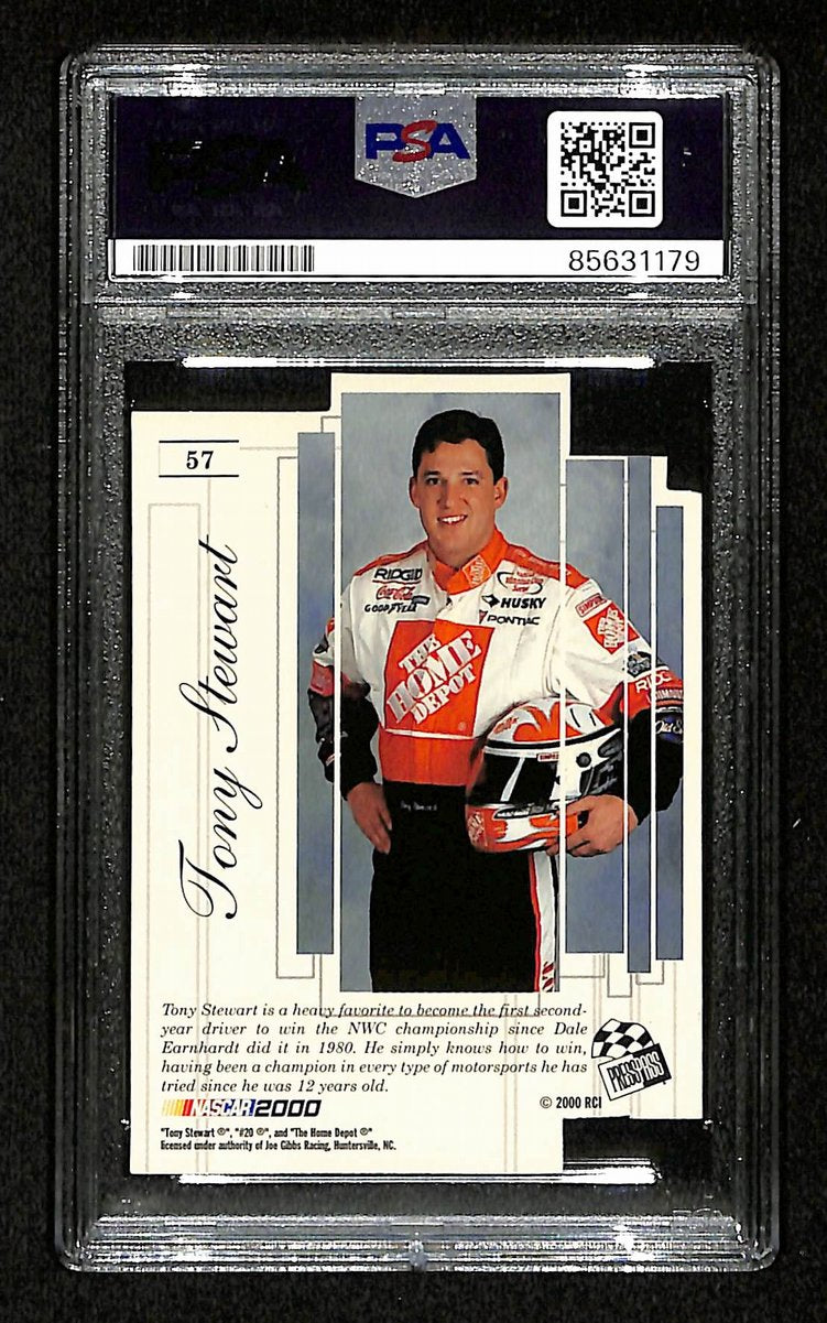 Tony Stewart Signed/Auto 2000 NASCAR Press Pass Card #MM 1A/9 PSA/DNA 200484