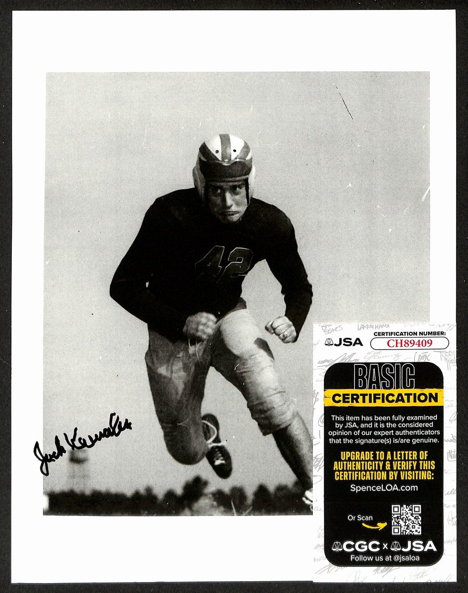 Jack Karwales Signed/Autograph 8x10 Photo Michigan/Chicago Cardinals JSA 200528
