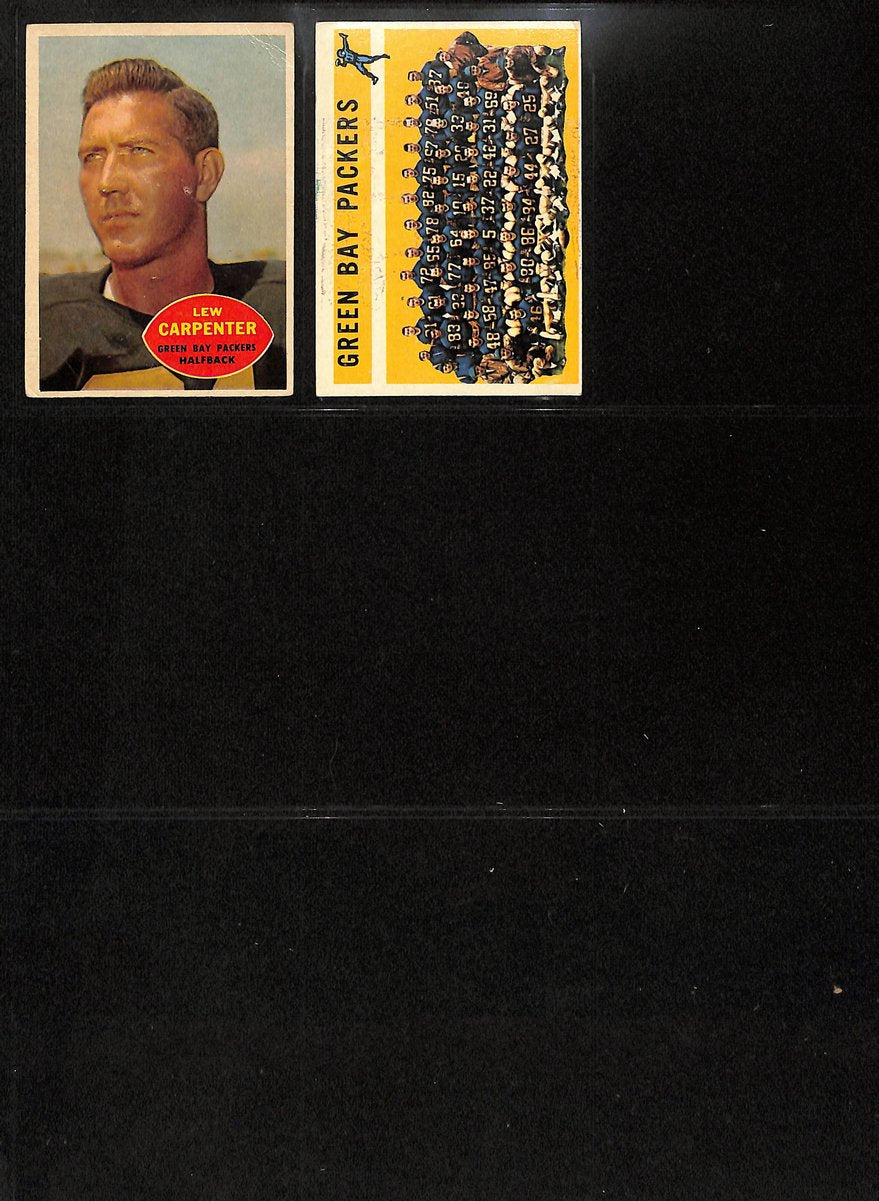 1940s-1960s Green Bay Packers Lot of 56 Football Cards Loaded HOFers 200584