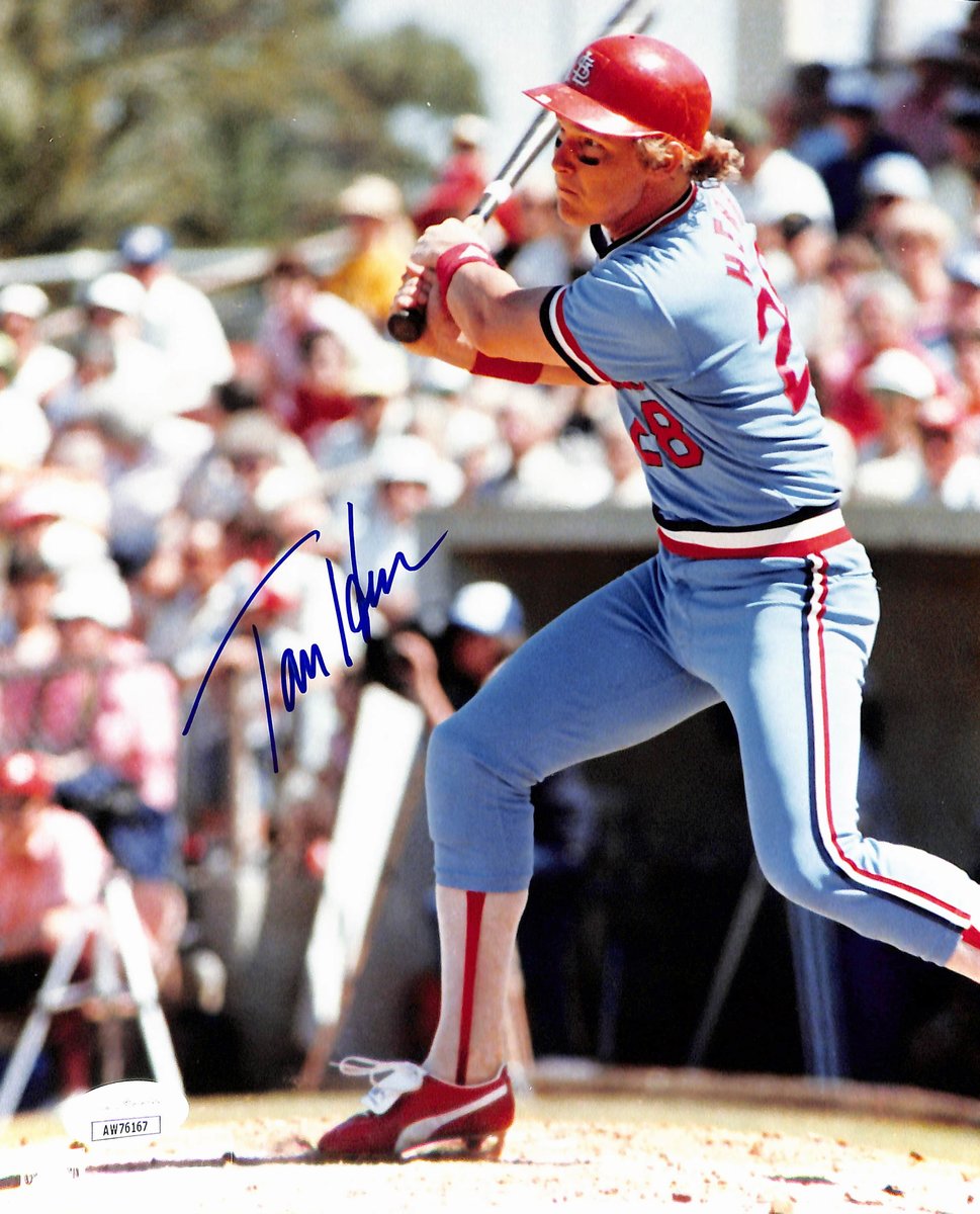 Tommy Herr Signed/Autographed 8x10 Photo St. Louis Cardinals JSA 200268