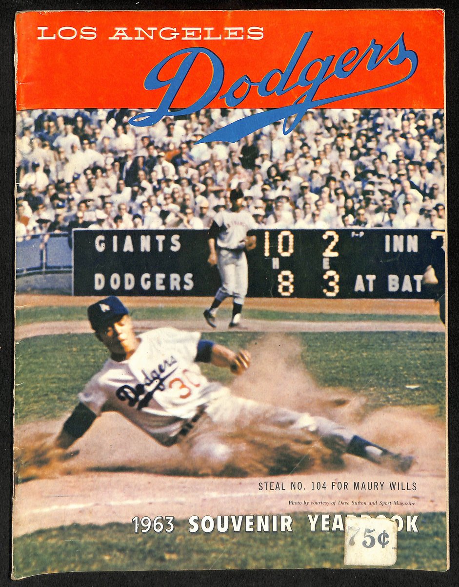 1963 Los Angeles Dodgers Baseball Yearbook 200609