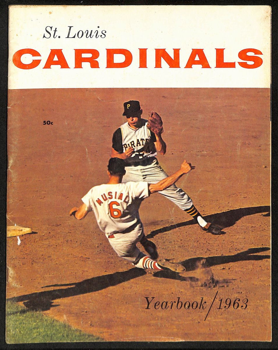1963 St. Louis Cardinals Baseball Yearbook 200614