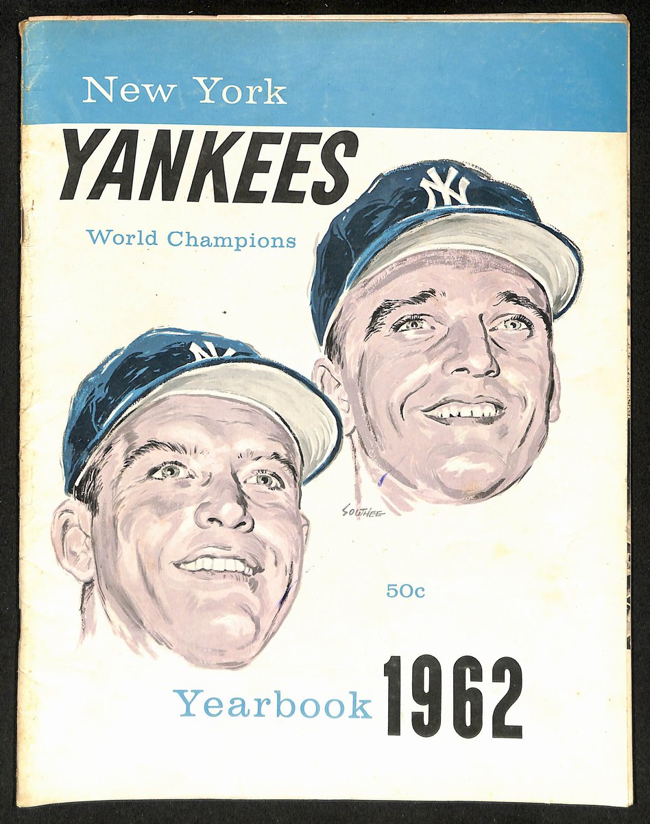 1962 New York Yankees Baseball Yearbook 200616