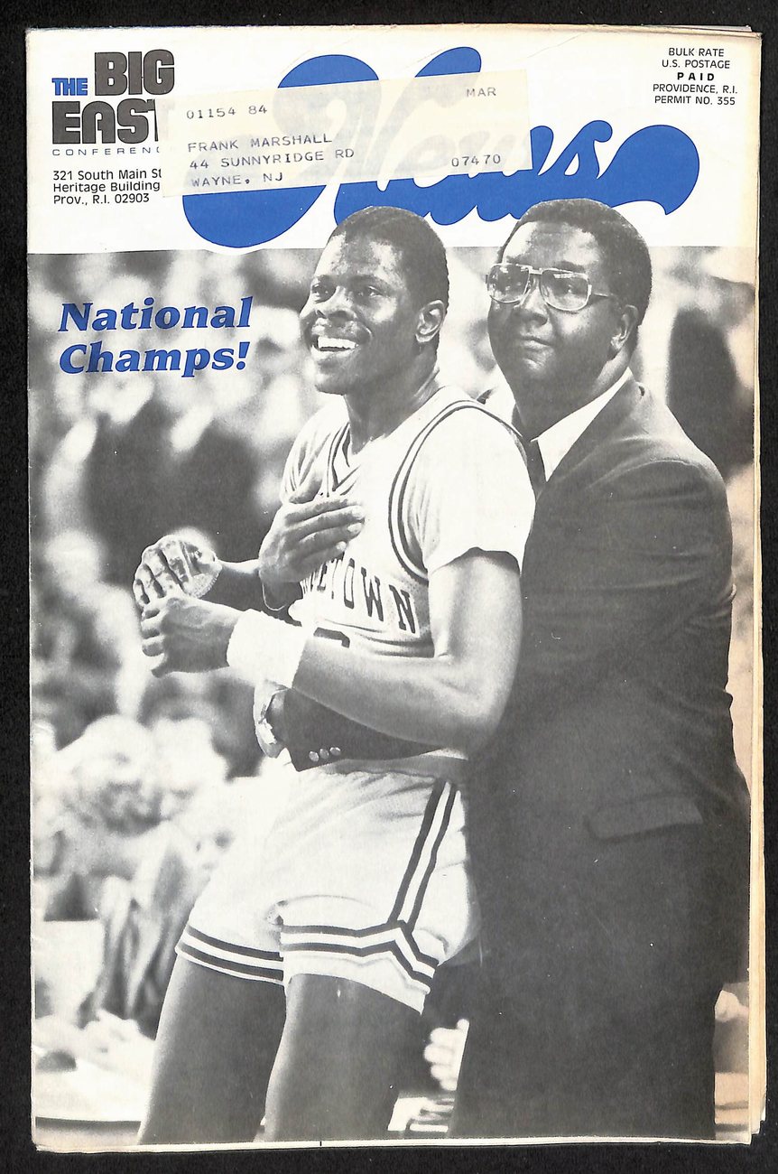 June 1984 The Big East Conference Newspaper Patrick Ewing on Cover 200213