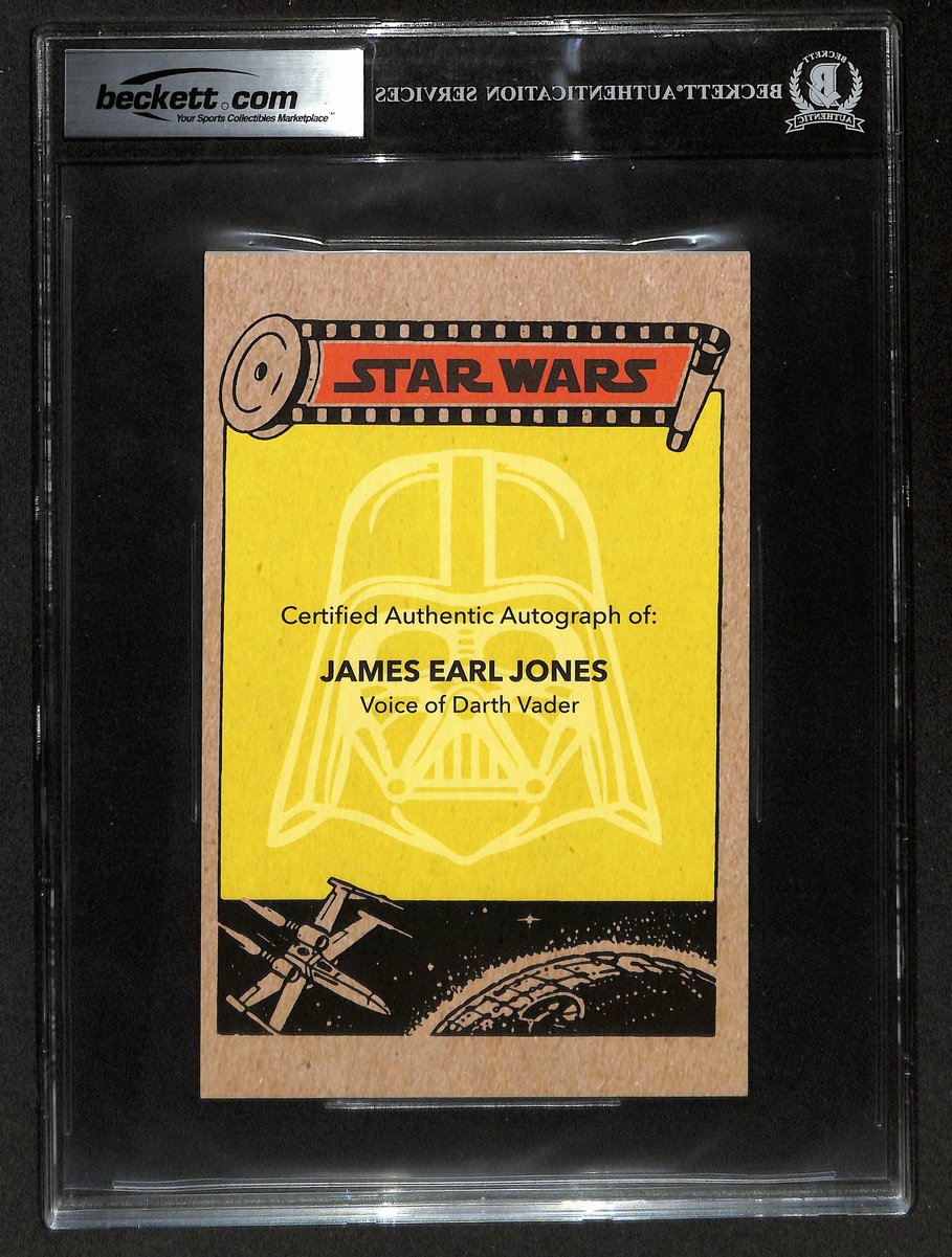James Earl Jones Signed/Auto 5.5x8.5 Custom Card Star Wars BAS/Beckett 201314