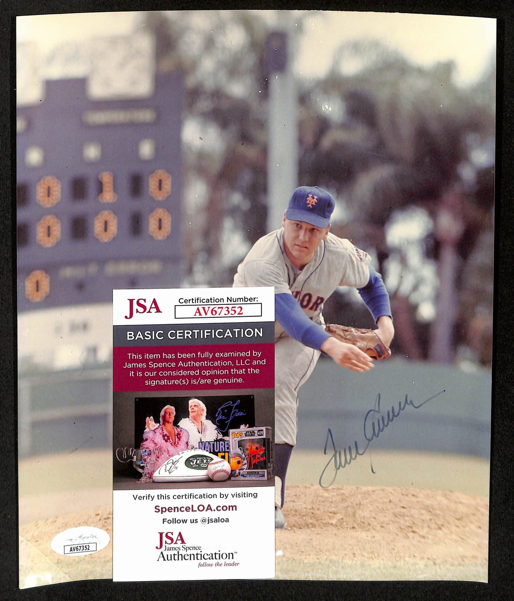 Tom Seaver HOF Signed/Autographed 8x10 Photo New York Mets JSA 201464