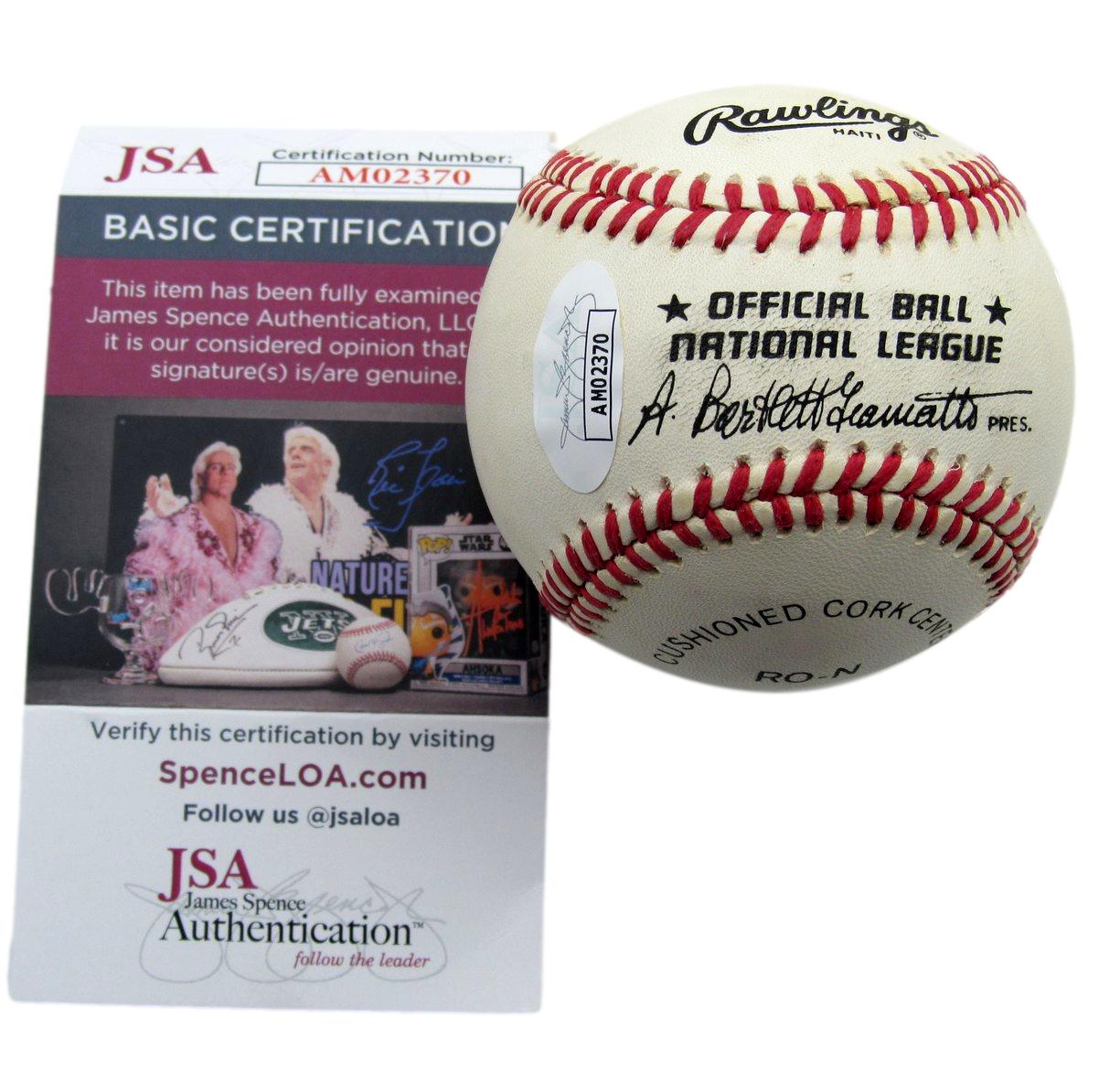 Ralph Branca/Bobby Thomson Dual-Signed/Autographed ONL Baseball JSA 198467