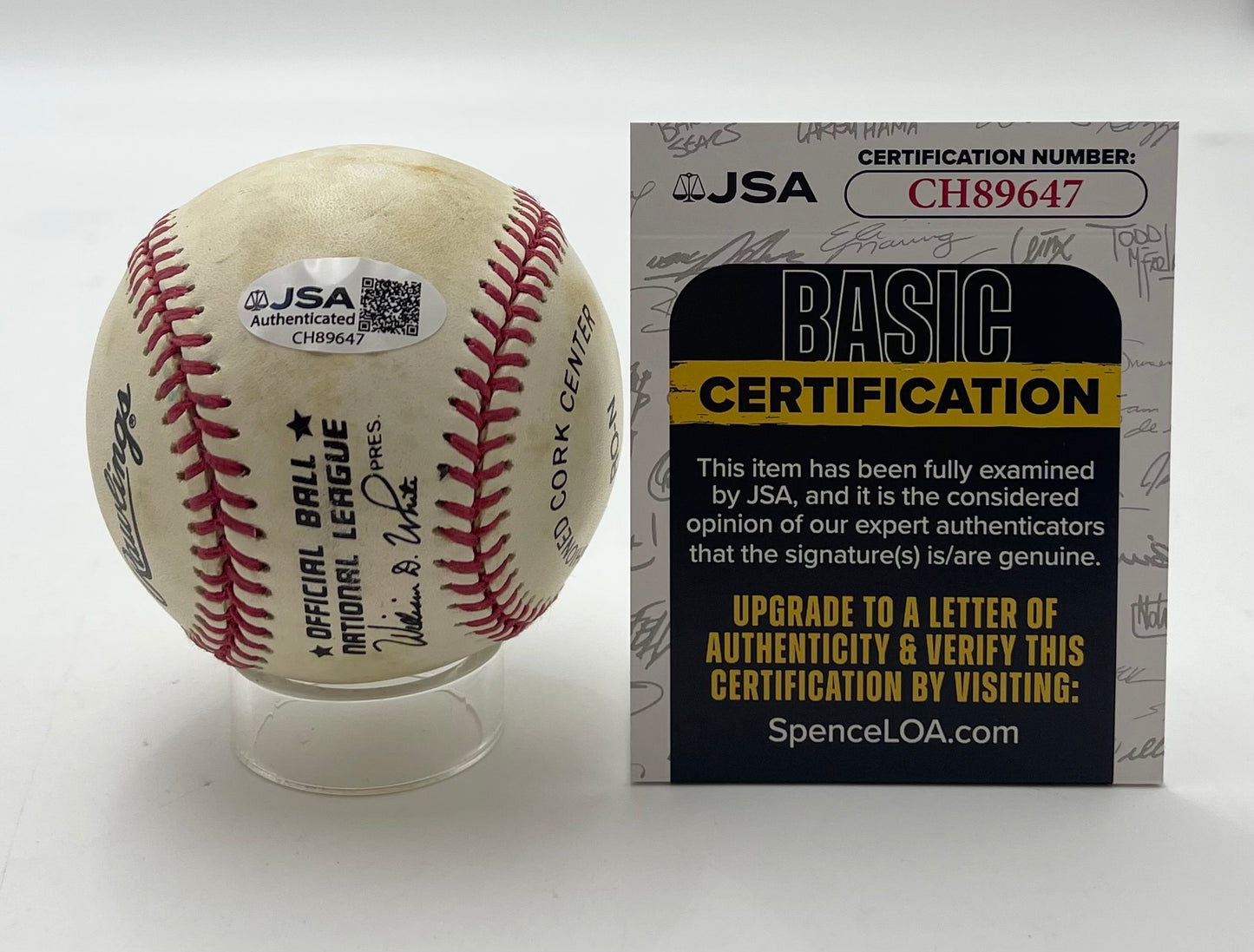 Ray Dandridge HOF Signed/Autographed ONL Baseball Newark Eagles JSA 201056