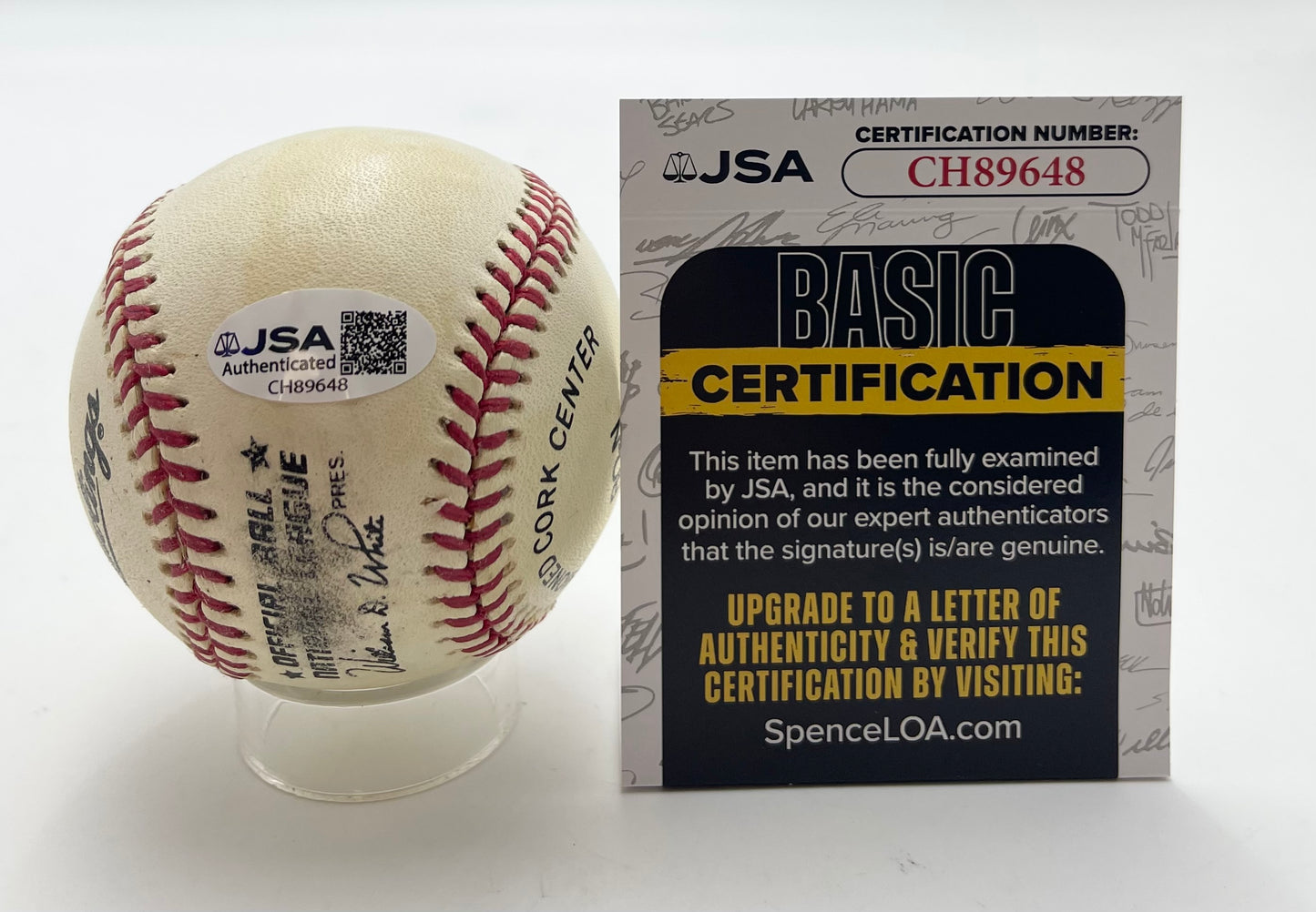 Pete Rose Signed/Autographed ONL Baseball Cincinnati Reds JSA 201064